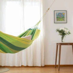 LA SIESTA Hängematte 'Modesta', Jungle, Single - L 300 X B 140 Cm -Bestes Gartengeräte Geschäft 3940200329 Single Haengematte Modesta Jungle Bio Baumwolle 4 106089