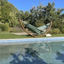 LA SIESTA Hängematte 'Modesta', Agave, Doppel - L 350 X B 160 Cm -Bestes Gartengeräte Geschäft 3940200338 Doppel Haengematte Modesta Agave Bio Baumwolle 3 106114