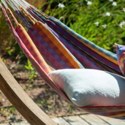 LA SIESTA Doppel-Hängematte 'Modesta', Flowers, 350 X 160 Cm -Bestes Gartengeräte Geschäft 3940200339 Doppel Haengematte Flora Flowers Bio Baumwolle 3 106119