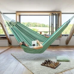 LA SIESTA Hängematte 'Modesta', Agave -Bestes Gartengeräte Geschäft 3940200345 Kingsize Haengematte Modesta Agave Bio Baumwolle 2 106135