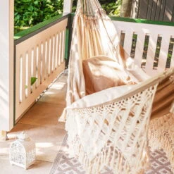 LA SIESTA Kingsize Hängematte 'Bossanova', Muscade -Bestes Gartengeräte Geschäft 3940200350 Kingsize Haengematte Bossanova Muscade Bio Baumwolle 3 106163