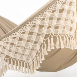 LA SIESTA Kingsize Hängematte 'Bossanova', Muscade -Bestes Gartengeräte Geschäft 3940200350 Kingsize Haengematte Bossanova Muscade Bio Baumwolle 4 106164