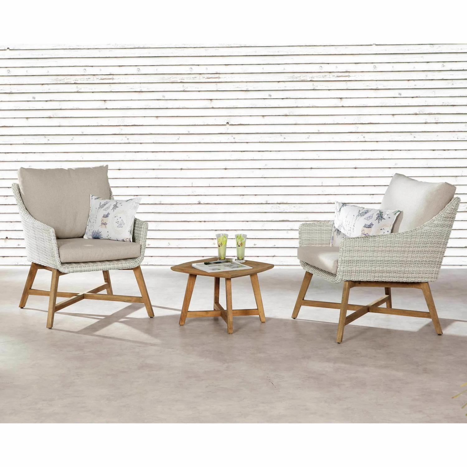 Best Lounge-Sessel "Paterna" Aus Teakholz, Mit Auflage 3 Best Lounge-Sessel "Paterna" Aus Teakholz, Mit Auflage – Bild 3