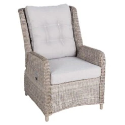 Kölle Geflecht-Sessel 'Heidelberg' Rattanbraun, Verstellbar, Inkl. Auflage -Bestes Gartengeräte Geschäft 3950100887 Geflechtsessel Heidelberg Koelle Rattanbraun inkl Auflage stonegrey 50201