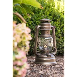 Feuerhand Sturmlaterne 'Baby Special 267', Bronze, 26,5 X 13,5 X 15 Cm -Bestes Gartengeräte Geschäft 3990100191 feuerhand sturmlaterne 3 121593