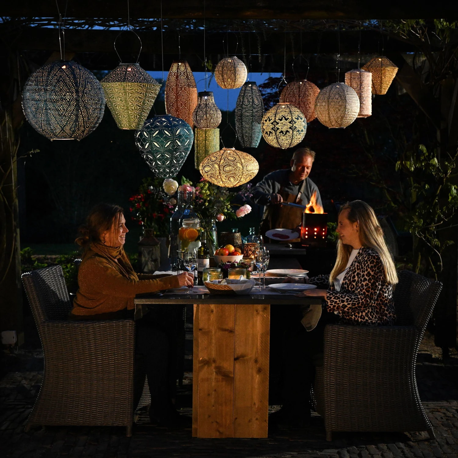 Solarlaterne 'Diamond 28 Ikat', Taupe, Ø 28 X 28 Cm 7 Solarlaterne 'Diamond 28 Ikat', Taupe, Ø 28 X 28 Cm – Bild 7