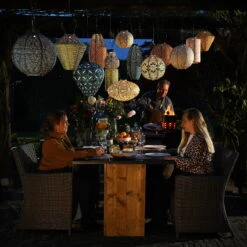 Solarlaterne 'Round 40 Fiore', Grün, Ø 40 X 38,5 Cm -Bestes Gartengeräte Geschäft 72462 lumiz cover2 123927 5