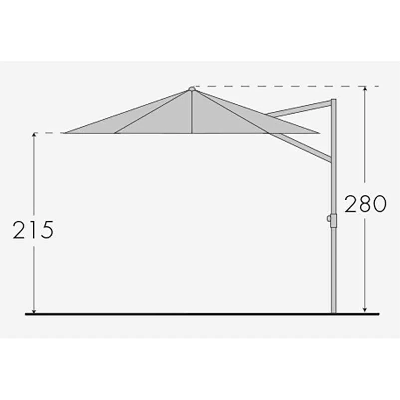 Doppler Pendelschirm 'Ravenna 400', Um 360° Drehbar, Ø 400 Cm 7 Doppler Pendelschirm 'Ravenna 400', Um 360° Drehbar, Ø 400 Cm – Bild 7