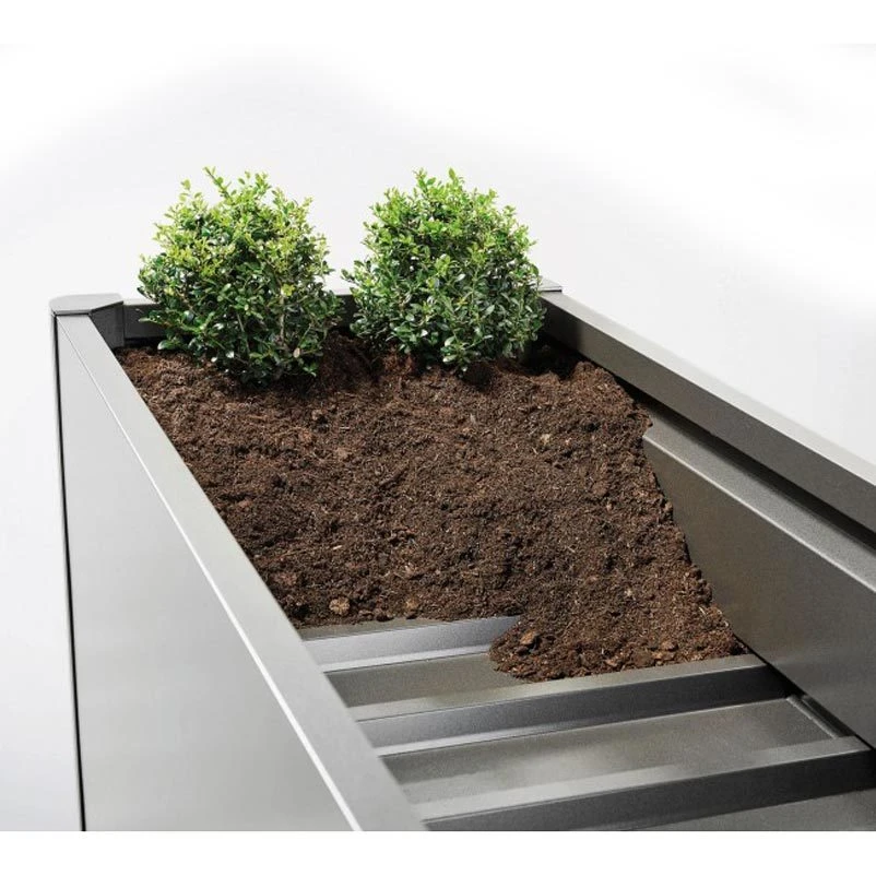 Biohort Pflanzbeet "Belvedere", Verzinktes Stahlblech, Zeitloses Design, Einlegeboden 4 Biohort Pflanzbeet "Belvedere", Verzinktes Stahlblech, Zeitloses Design, Einlegeboden – Bild 4